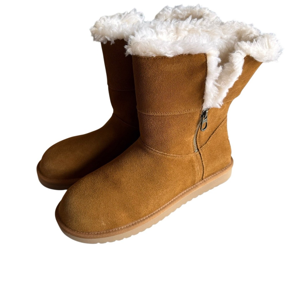 Koolaburra by UGG Women's Aribel Size 11 Short Chestnut Winter Boots 1115156‎